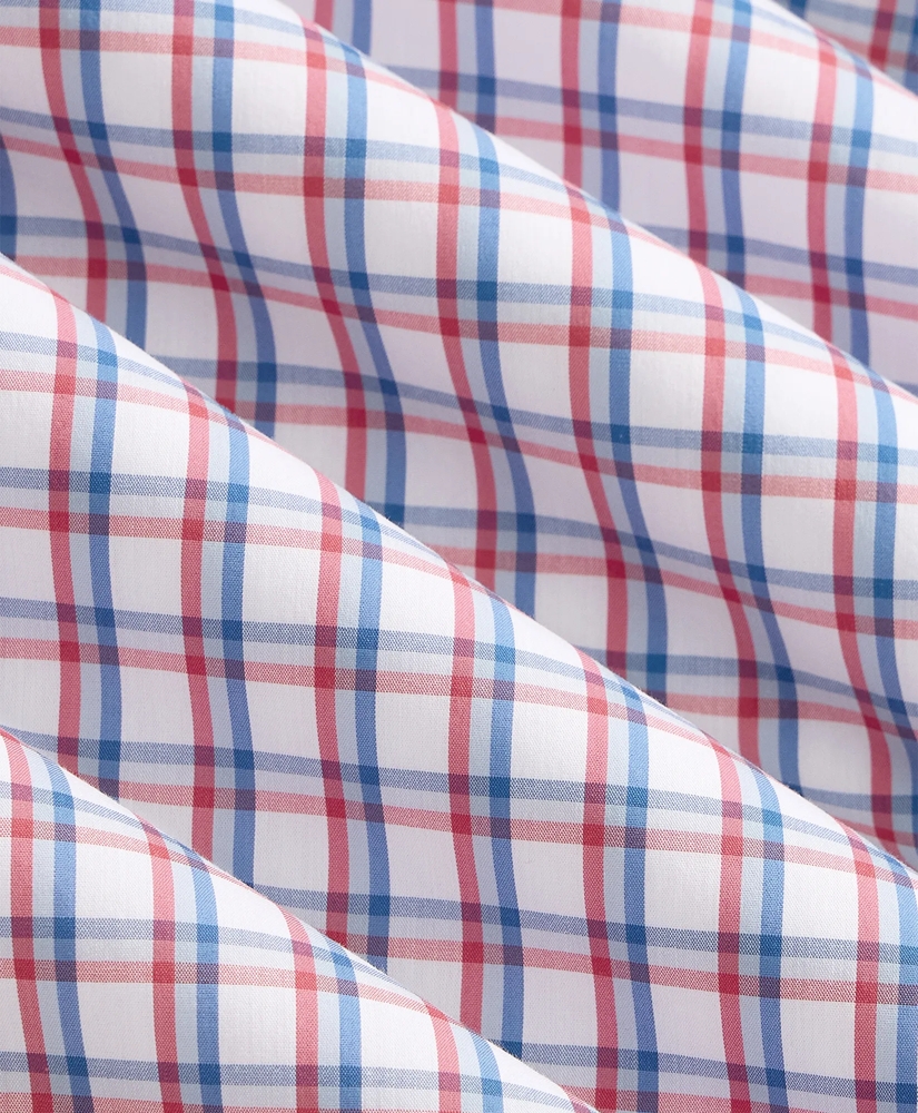 Performance Series Stretch Polo Button-Down Collar, Check Sport Shirt, image 3