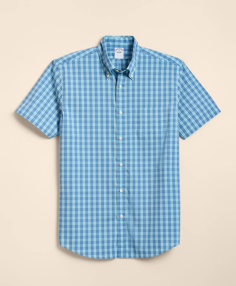 Performance Series Stretch Polo Button-Down Collar, Tartan Sport Shirt, image 3