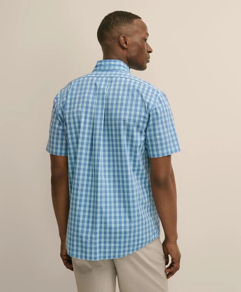 Performance Series Stretch Polo Button-Down Collar, Tartan Sport Shirt, image 4