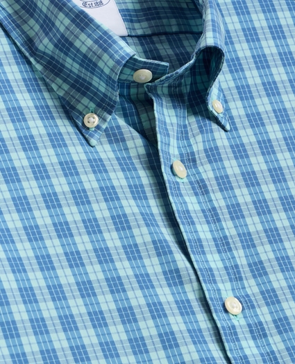 Performance Series Stretch Polo Button-Down Collar, Tartan Sport Shirt, image 5