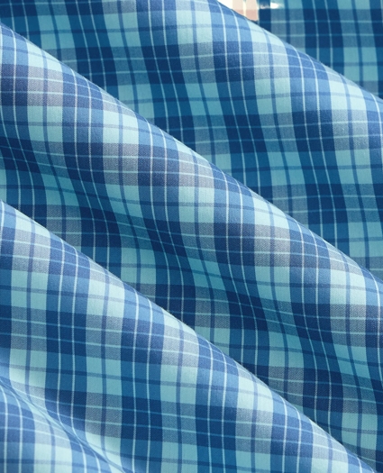 Performance Series Stretch Polo Button-Down Collar, Tartan Sport Shirt, image 6