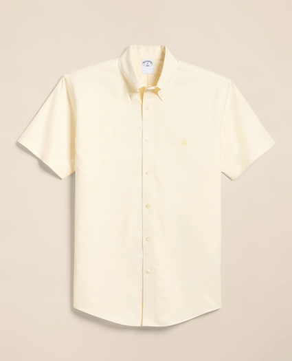 Stretch Non-Iron Cotton-Oxford Polo Button-Down Short-Sleeve Sport Shirt, image 1