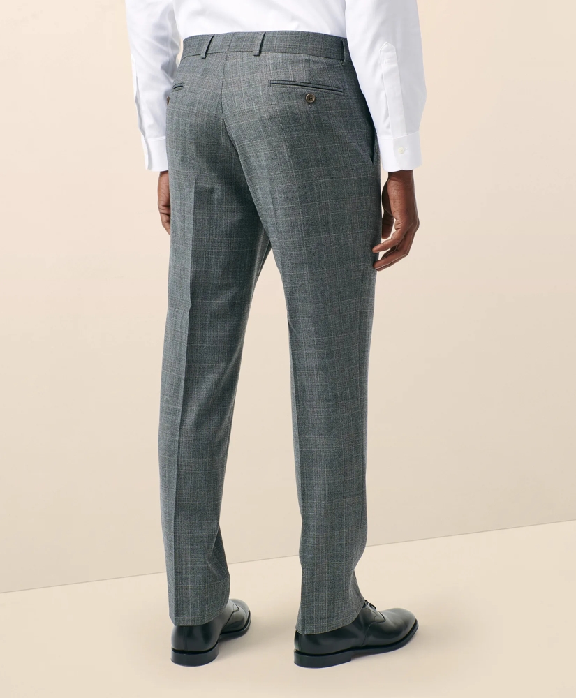 Classic-Fit Stretch Wool Blend Check Suit Pants, image 3