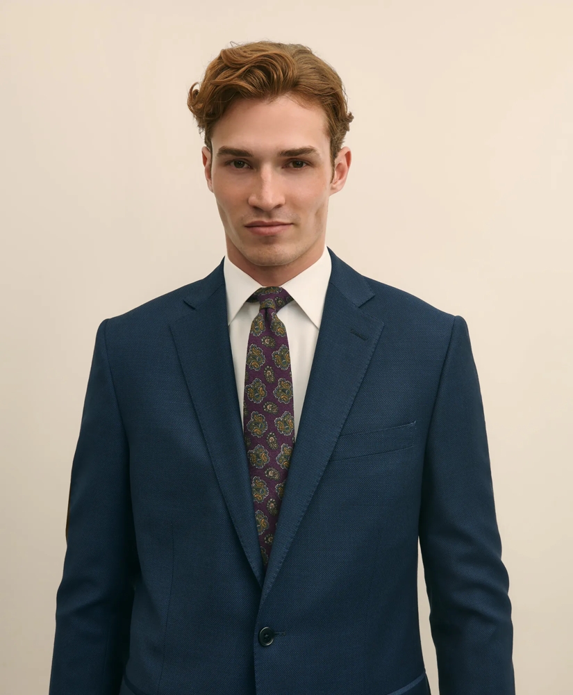 Classic-Fit Stretch Wool Blend  Nailhead Suit Jacket, image 3