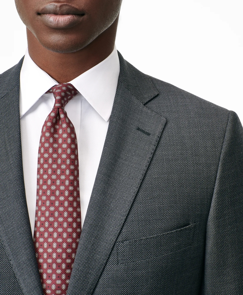 Classic-Fit Stretch Wool Blend  Nailhead Suit Jacket, image 3