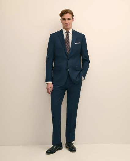 Classic-Fit Stretch Wool Blend Nailhead Suit Pants, image 1