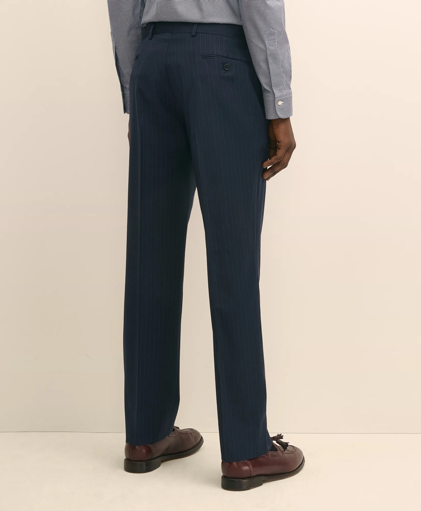 Classic-Fit Stretch Wool Blend Multi-Pinstripe Suit Pants, image 3