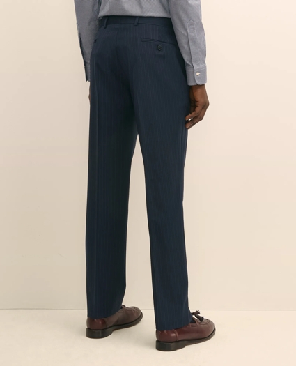 Classic-Fit Stretch Wool Blend Multi-Pinstripe Suit Pants, image 3