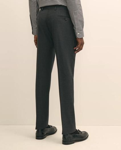 Slim-Fit Stretch Wool Blend Mini-Houndstooth Suit Pants, image 3