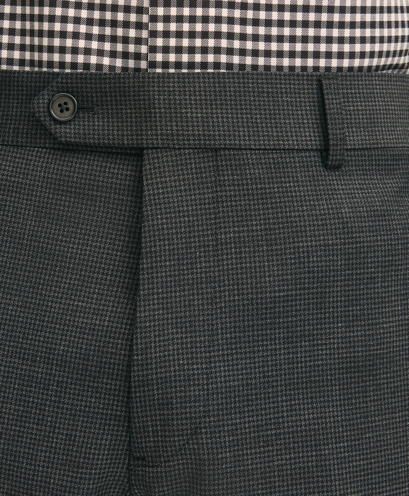 Slim-Fit Stretch Wool Blend Mini-Houndstooth Suit Pants, image 4