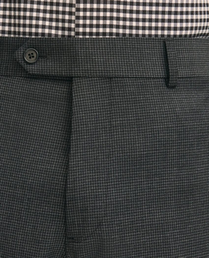 Slim-Fit Stretch Wool Blend Mini-Houndstooth Suit Pants, image 4