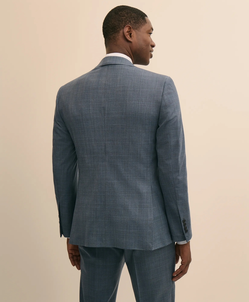 Classic-Fit Stretch Wool Blend Overcheck Suit Jacket, image 4