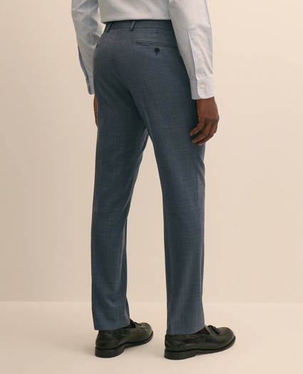 Classic-Fit Stretch Wool Blend Overcheck Suit Pants, image 3