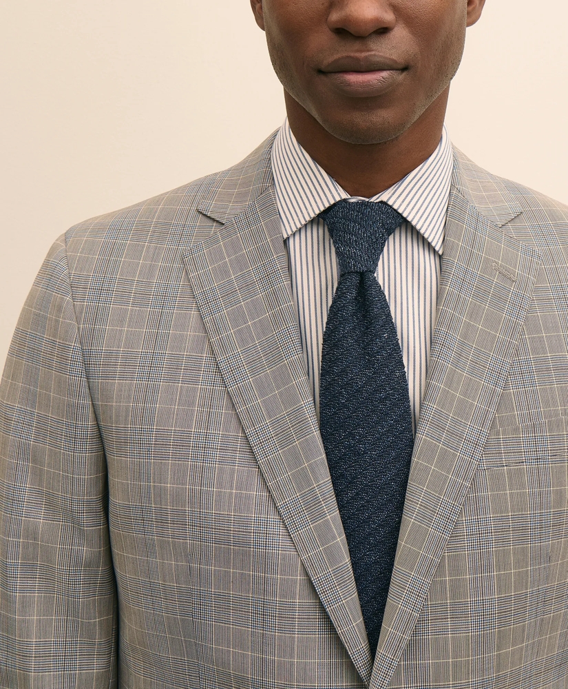 Classic-Fit Stretch Wool Blend Overcheck Suit Jacket, image 3