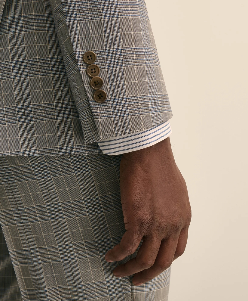 Classic-Fit Stretch Wool Blend Overcheck Suit Jacket, image 5