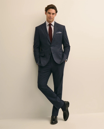 Classic-Fit Stretch Wool Blend Windowpane Suit Jacket, image 2