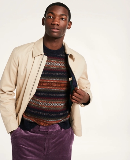 Stretch Cotton Twill Bomber Jacket, image 3