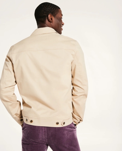 Stretch Cotton Twill Bomber Jacket, image 4