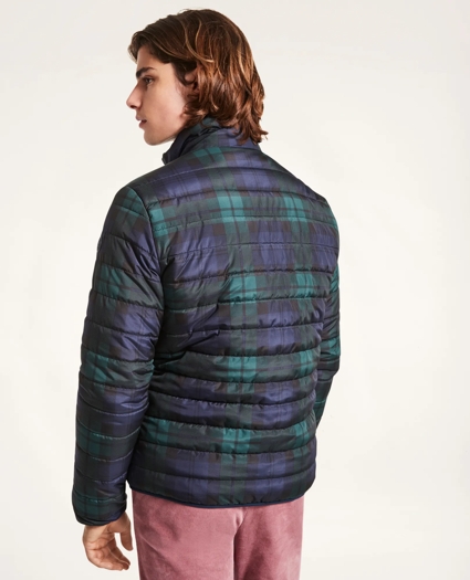 Reversible Black Watch Quilted Puffer Jacket, image 4