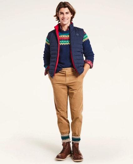 Reversible Lightweight Quilted Vest, image 1