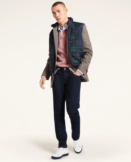Black Watch Quilted Puffer Vest, image 2