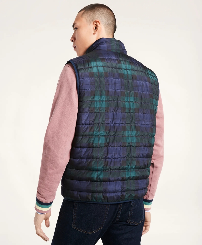 Black Watch Quilted Puffer Vest, image 4
