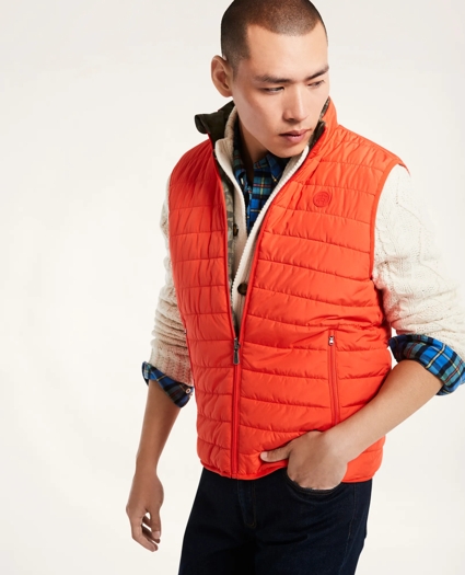 Camo Reversible Quilted Puffer Vest, image 2