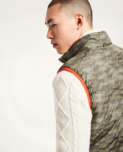 Camo Reversible Quilted Puffer Vest, image 3