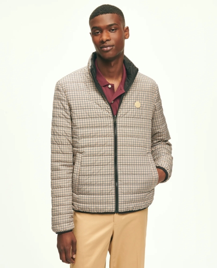 Reversible Guncheck Puffer Jacket, image 1