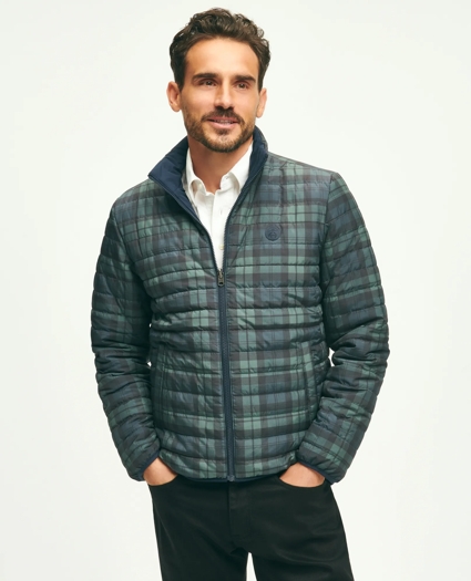 Reversible Black Watch Tartan Puffer Jacket, image 1