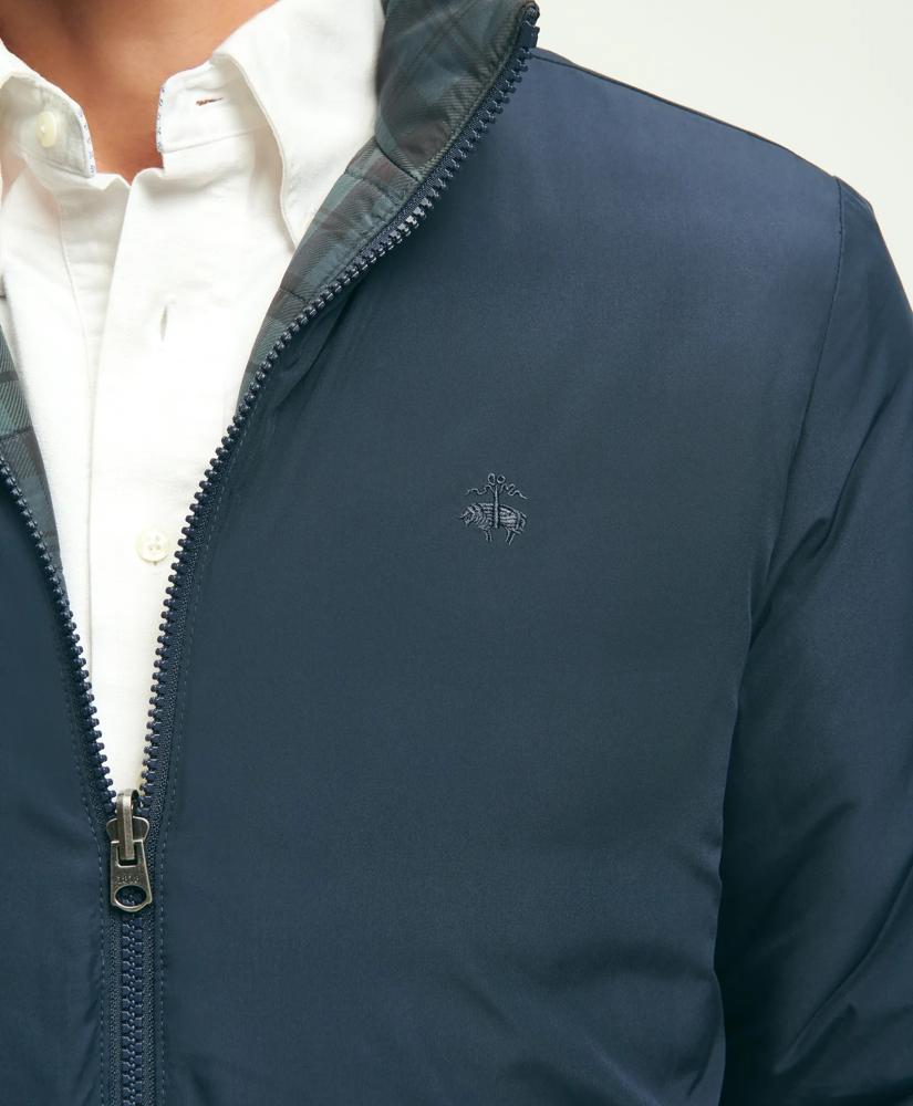 Reversible Black Watch Tartan Puffer Jacket, image 3