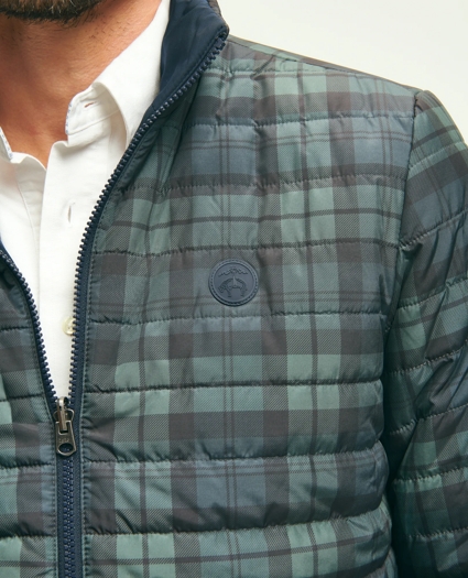 Reversible Black Watch Tartan Puffer Jacket, image 4