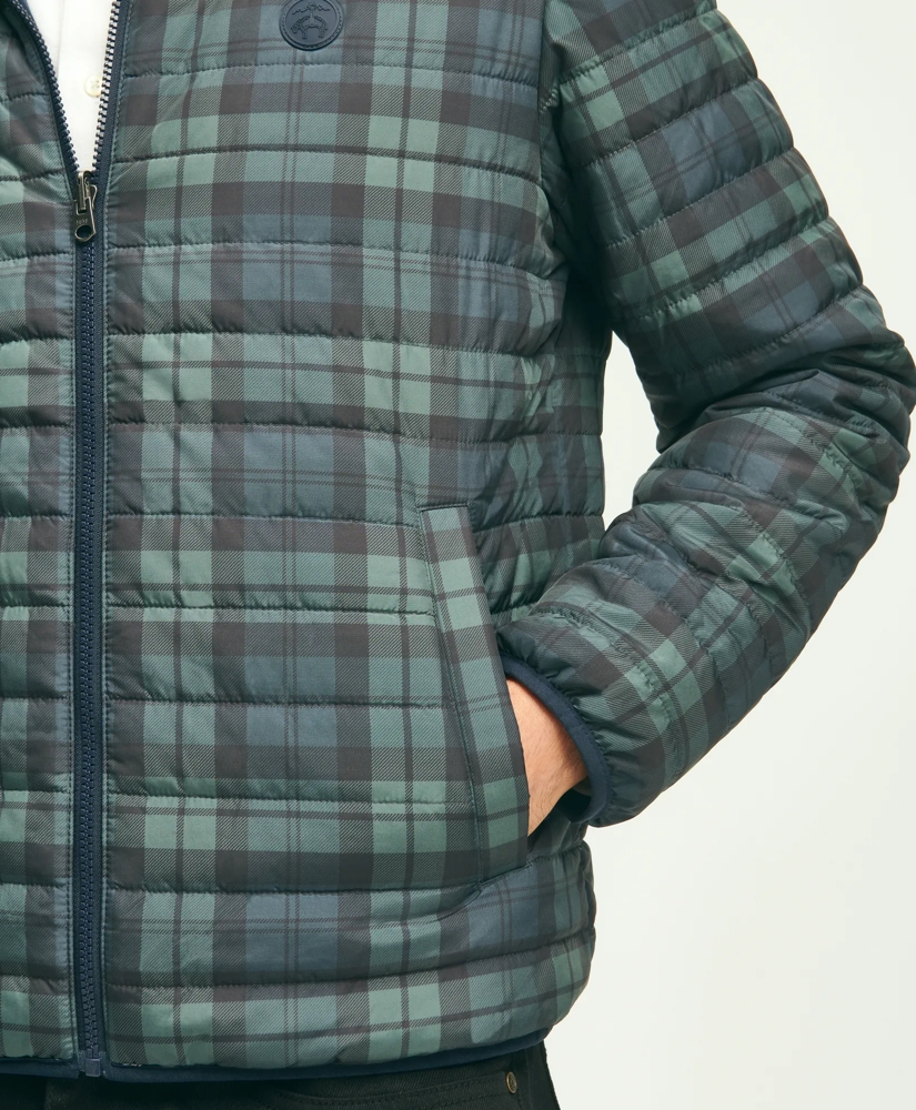 Reversible Black Watch Tartan Puffer Jacket, image 6