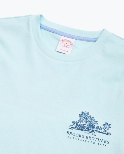 Hawaii-Print Cotton Jersey T-Shirt, image 2