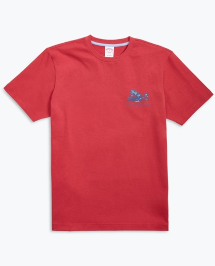 Hawaii-Print Cotton Jersey T-Shirt, image 1
