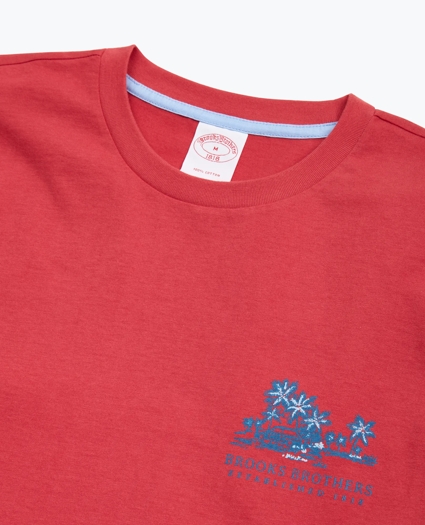 Hawaii-Print Cotton Jersey T-Shirt, image 2