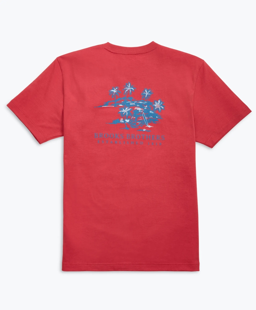 Hawaii-Print Cotton Jersey T-Shirt, image 3