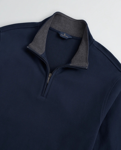 Bird's-Eye Cotton Half-Zip, image 2