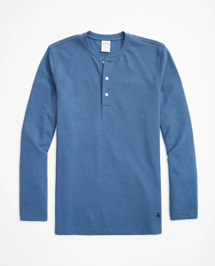 Cotton Pique Henley, image 1