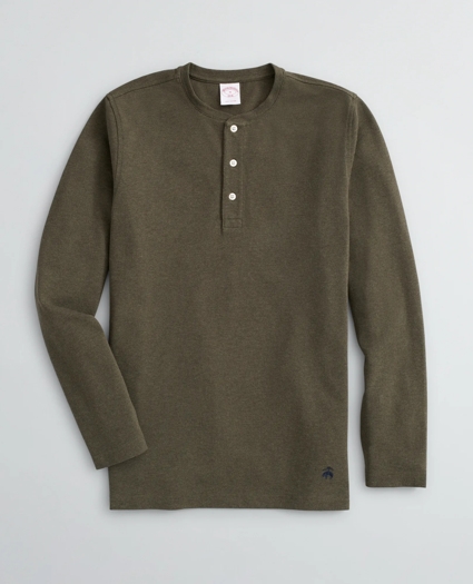 Cotton Pique Henley, image 1