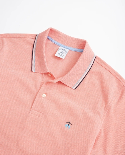 Slim-Fit Striped-Trim Performance Polo Shirt, image 2