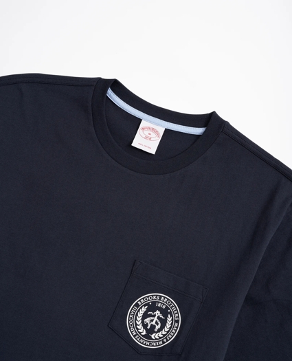 Crest-Graphic Pocket T-Shirt, image 2