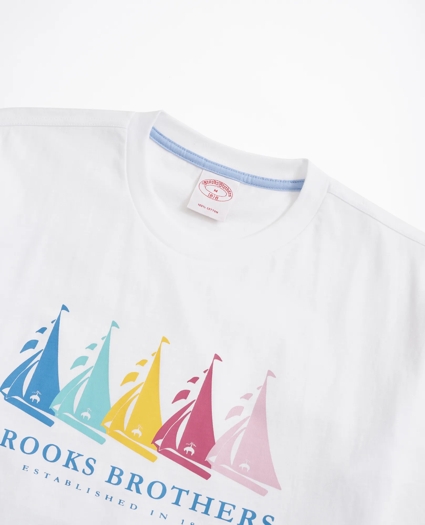 Rainbow Boats Graphic T-Shirt, image 2