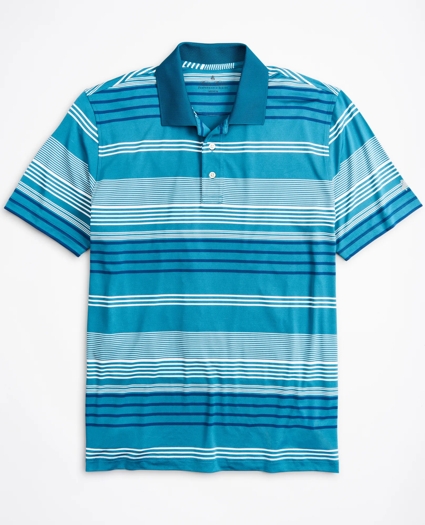 Brooks Brothers Stretch Performance Series Triple-Stripe Polo Shirt, image 1
