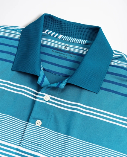 Brooks Brothers Stretch Performance Series Triple-Stripe Polo Shirt, image 2