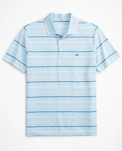 Brooks Brothers Stretch Performance Series Multi-Stripe Polo Shirt, image 1