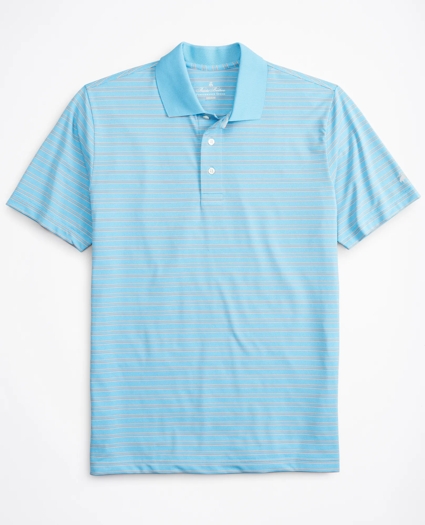 Brooks Brothers Stretch Performance Series Textured Bar Stripe Polo Shirt, image 1