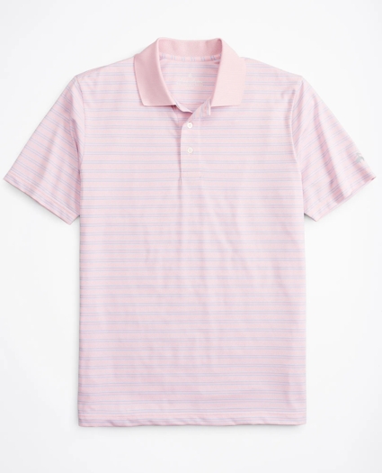 Brooks Brothers Stretch Performance Series Textured Bar Stripe Polo Shirt, image 1