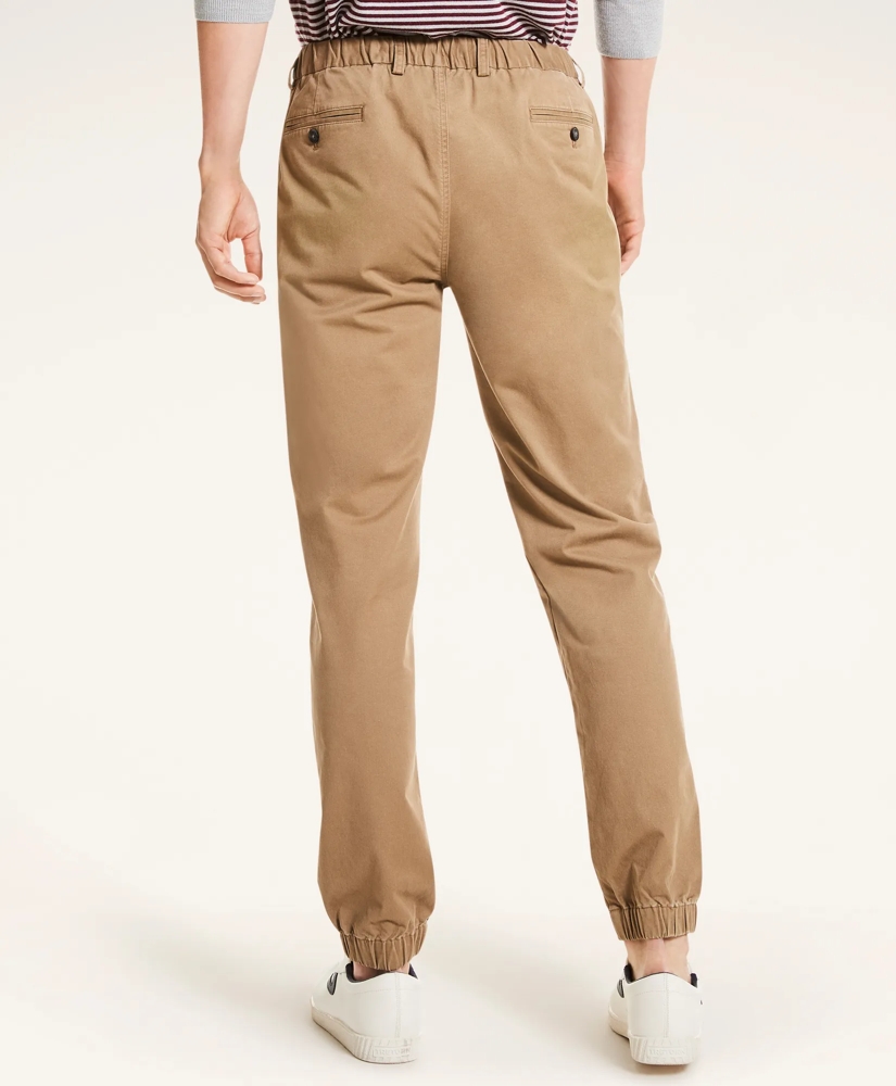 Stretch Cotton Twill Jogger Pants, image 3