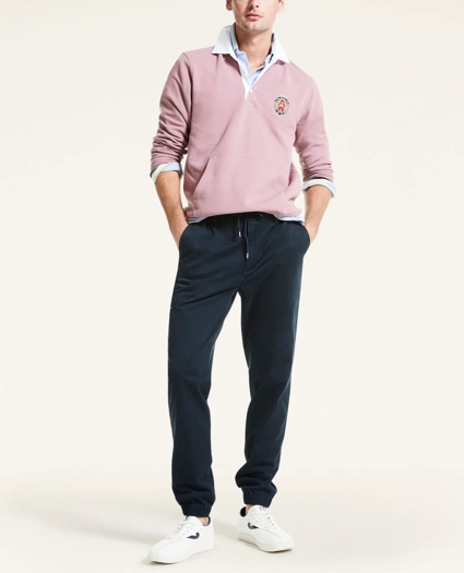 Stretch Cotton Twill Jogger Pants, image 2